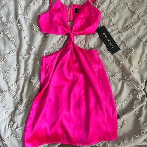 White Fox Boutique hot pink mini dress
